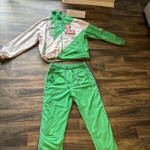 Very rare Lacoste x EleVen by Venus Williams green and white jump suit !  Unisex